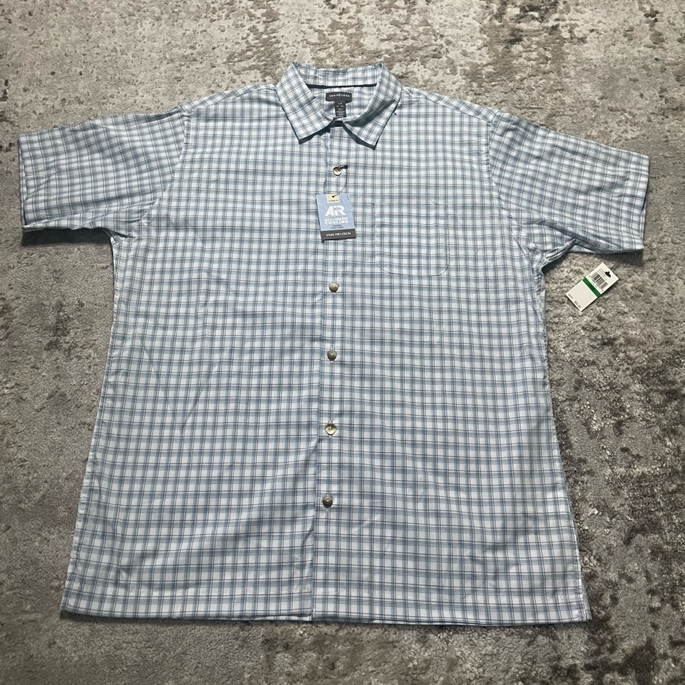 Men's Van Heusen Air Classic-Fit Button-Down Shirt - Plaid